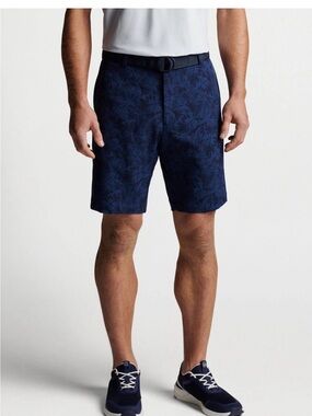 Peter Millar Salem Frondescence Floral performance Golf chino Shorts Mens Sz 34